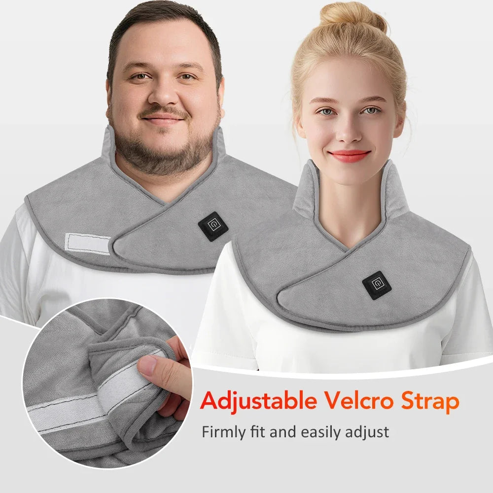 Electric Heated Neck and Shoulder Wrap for Pain Relief - 6