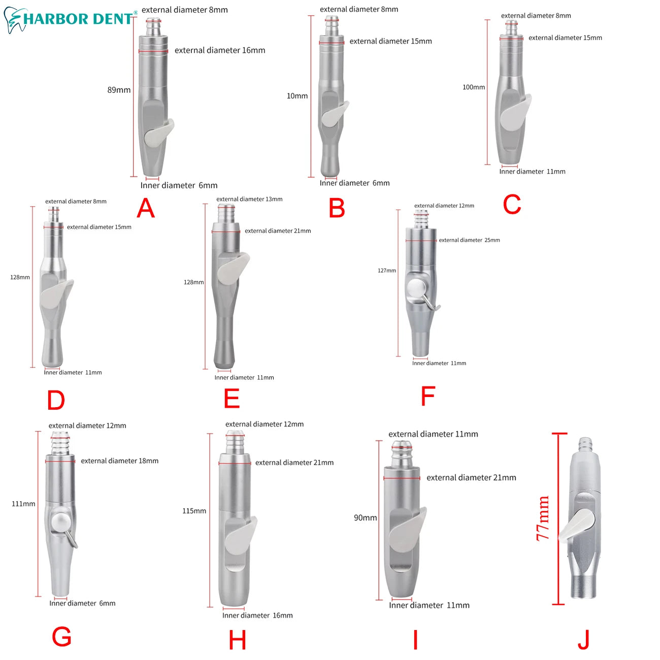 Dental Saliva Ejector Suction Valve Handle - 1