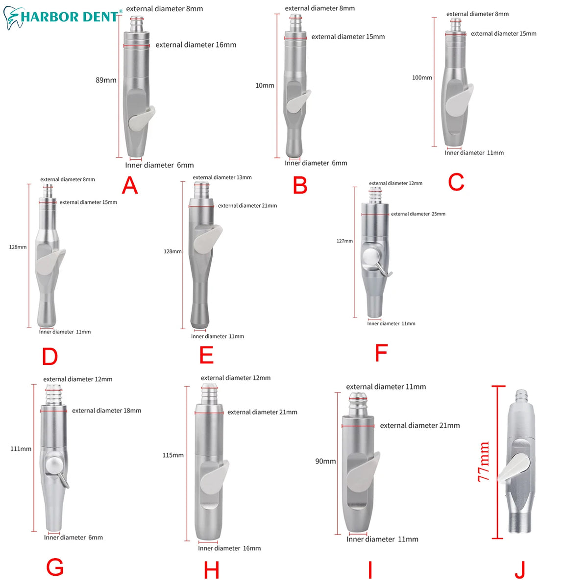 Dental Saliva Ejector Suction Valve Handle