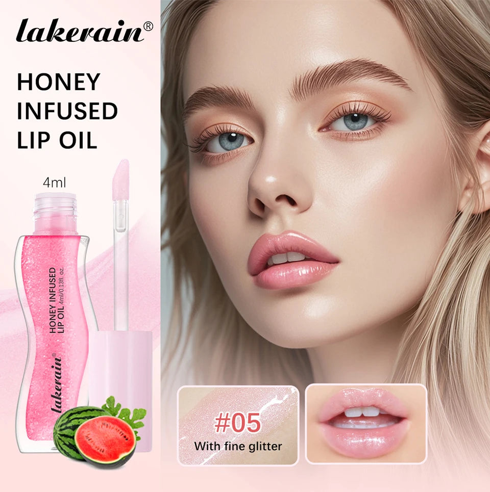 Honey Infused Hydrating Lip Oil for Glossy Nourished Lips - 7