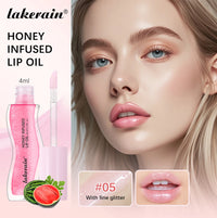 Honey Infused Hydrating Lip Oil for Glossy Nourished Lips