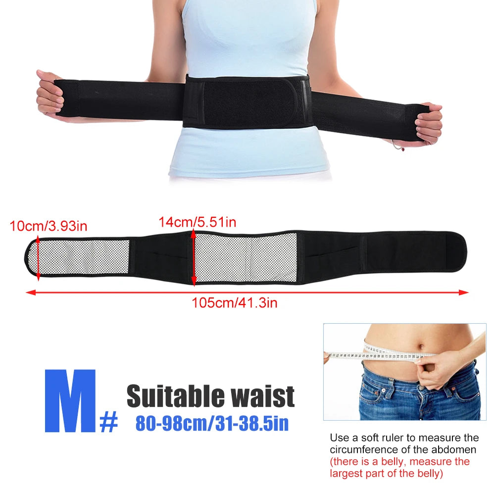 Self-Heating Magnetic Lumbar Support Belt for Back Pain Relief - 23