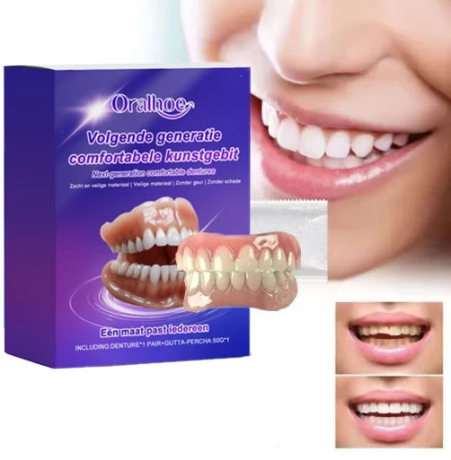 Flexible Cosmetic Denture Set for Natural Smile - 3