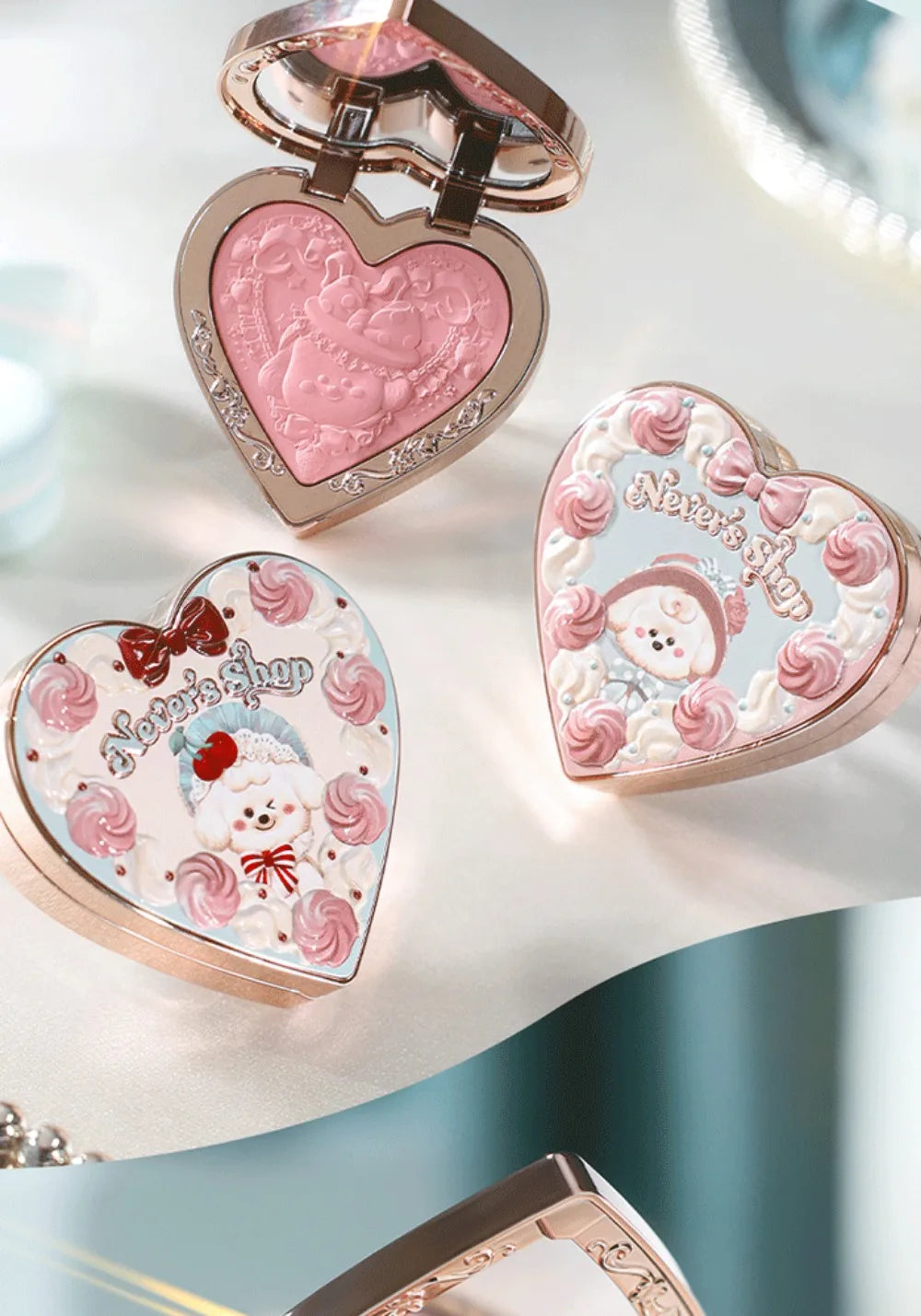 Velvet Matte Heart-Shaped Powder Blush - 20