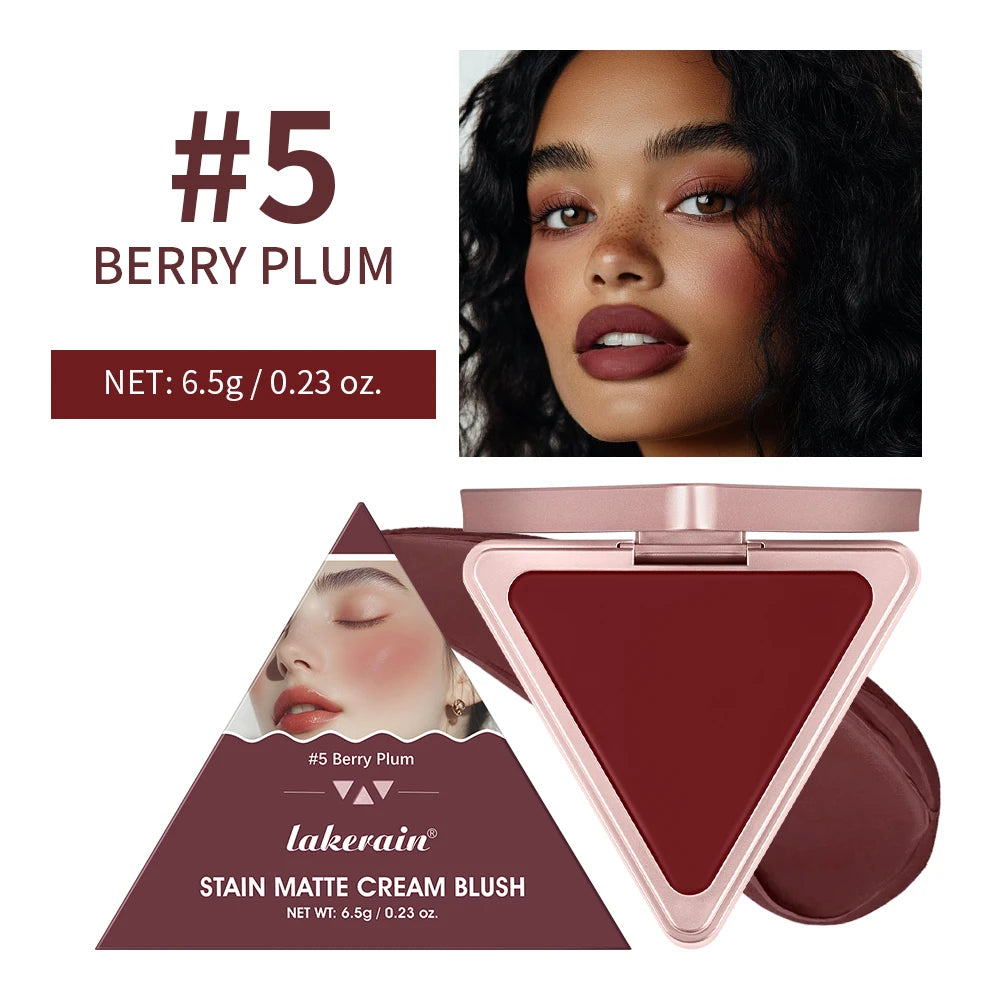 Matte Satin Cream Blush for Long-Lasting Natural Glow - 23