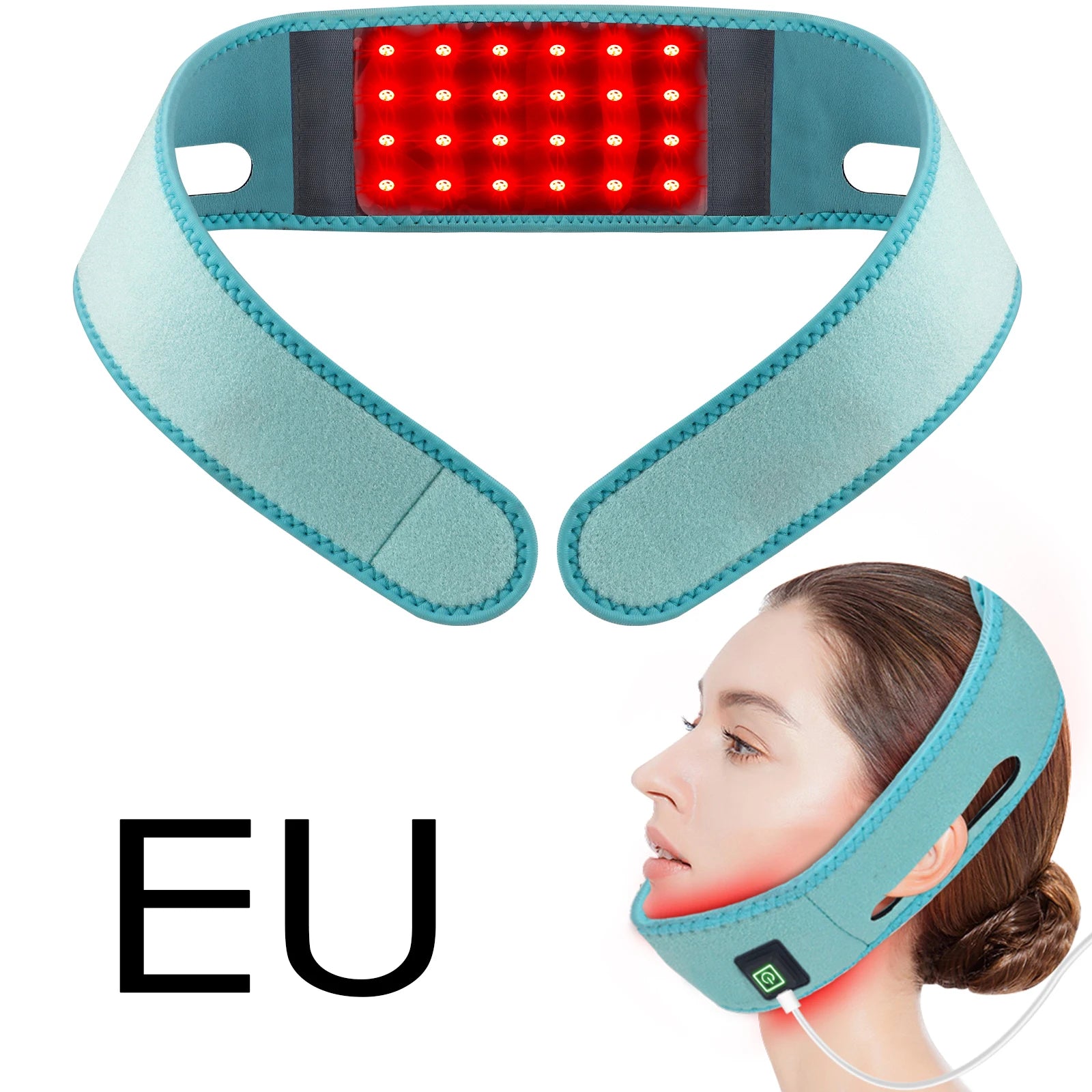 Red Light Therapy Neck and Chin Lifting Wrap - 13
