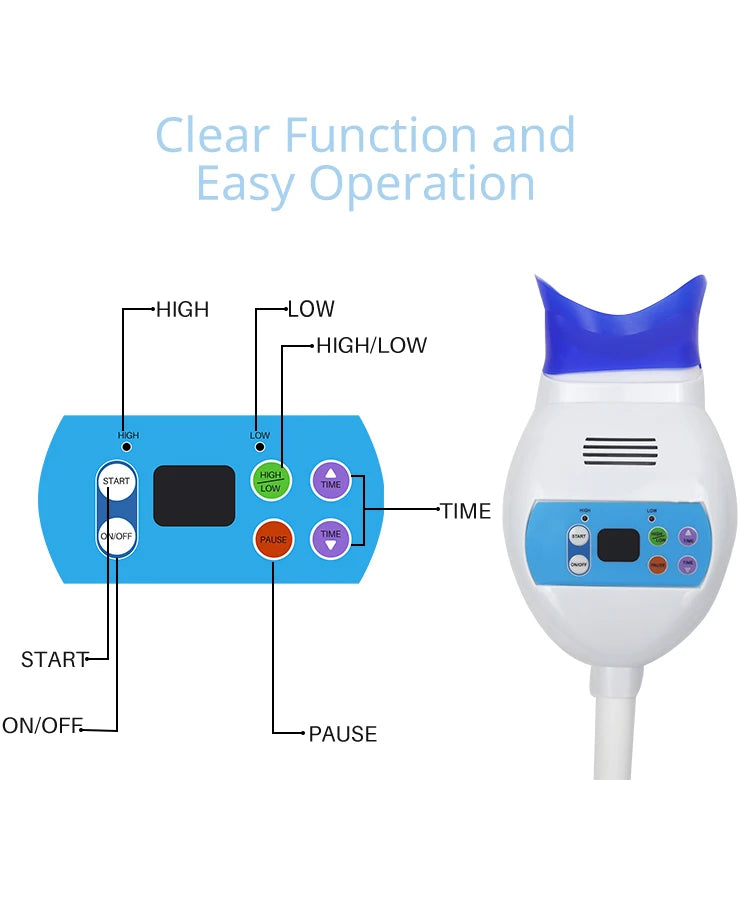 Portable LED Teeth Whitening System for Professional Results - 14