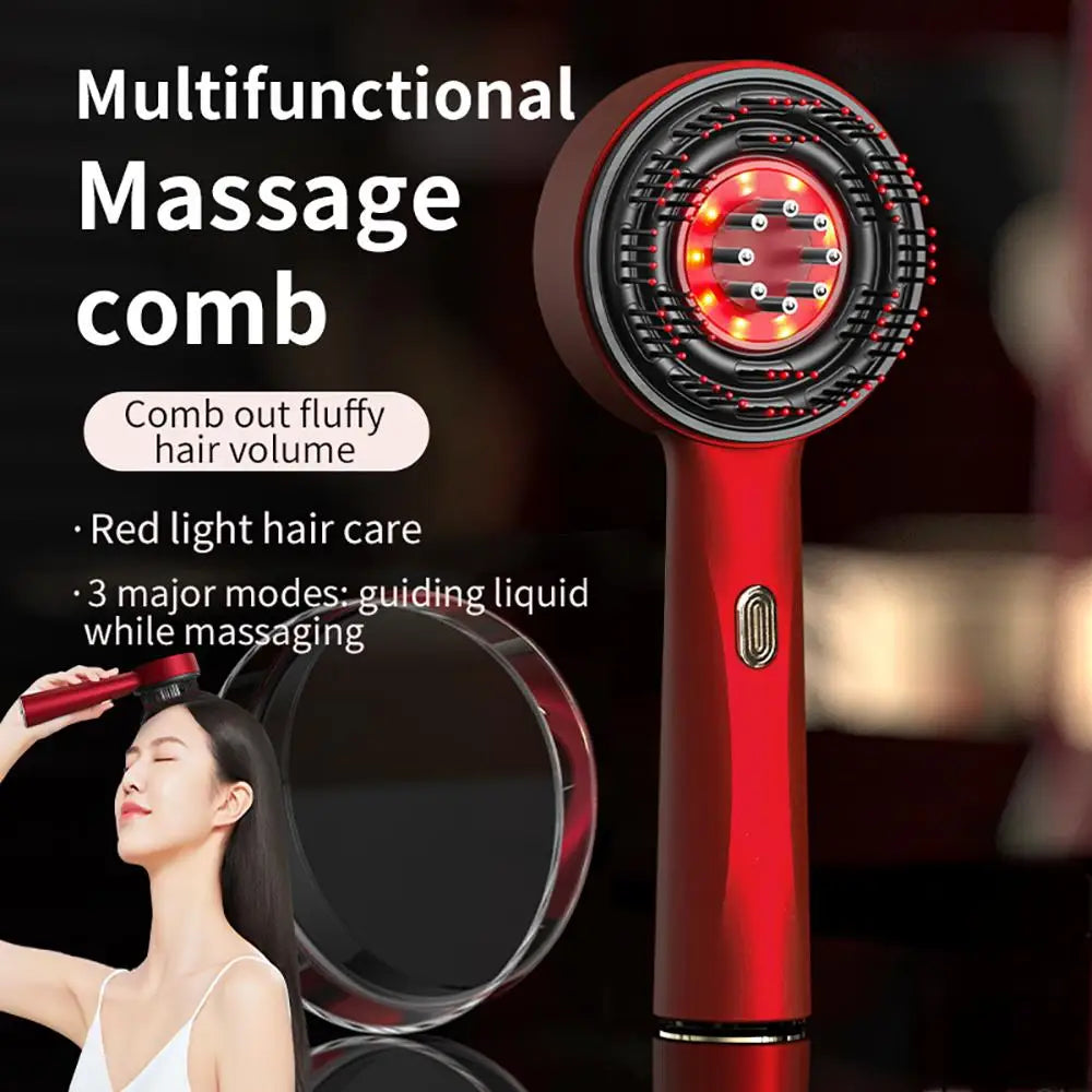 Electric Scalp Massager and Hair Growth Serum Applicator Comb - 18