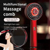 Electric Scalp Massager and Hair Growth Serum Applicator Comb