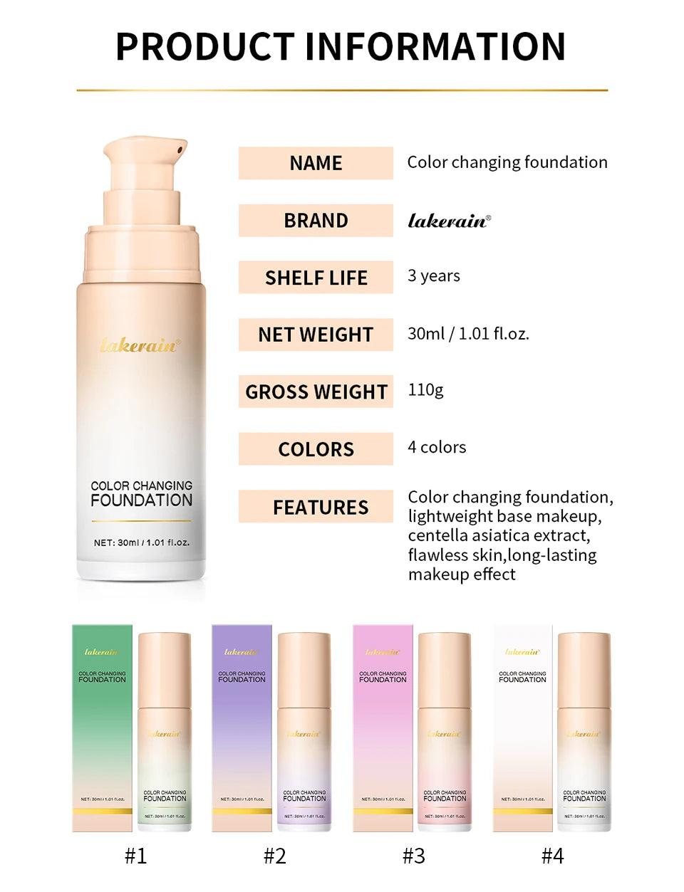 Color-Adjusting 4-in-1 Foundation with SPF 30 - 29