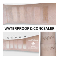 Full Coverage Color-Changing Cream Foundation Stick with Built-in Brush