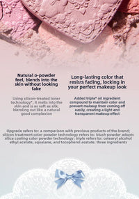 Matte Finish Rose Garden Blush Powder for Natural Cheek Contouring