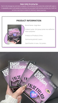 Glue-Free K-Pop Style DIY False Eyelashes
