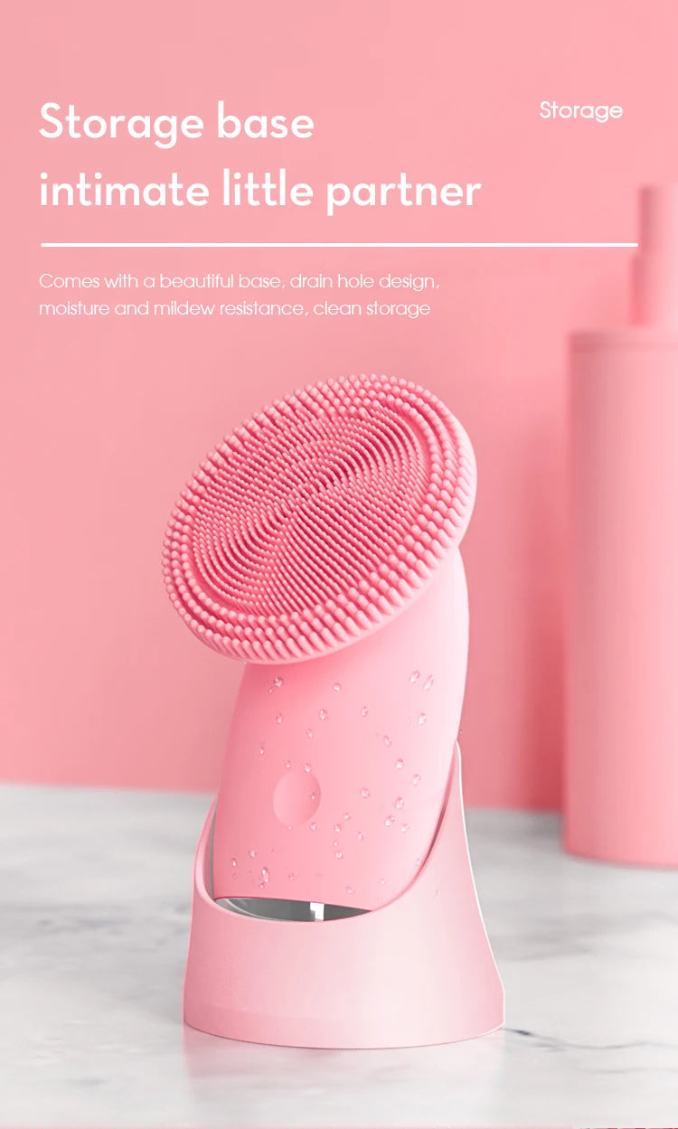 Electric Silicone Facial Cleansing Brush for Pore Cleaning - 14