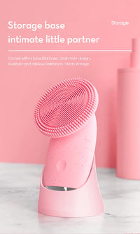 Electric Silicone Facial Cleansing Brush for Pore Cleaning