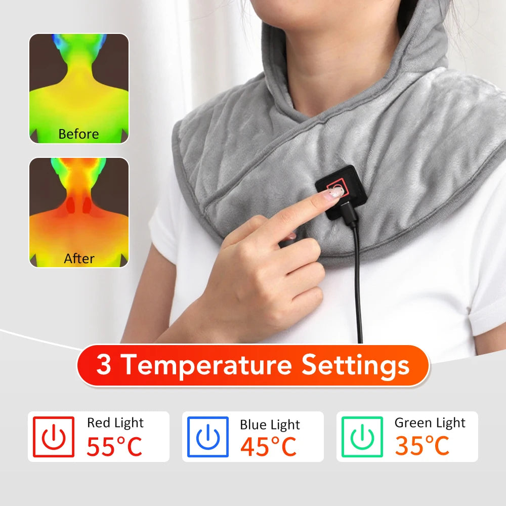 Heated Shoulder and Neck Relief Shawl - 3