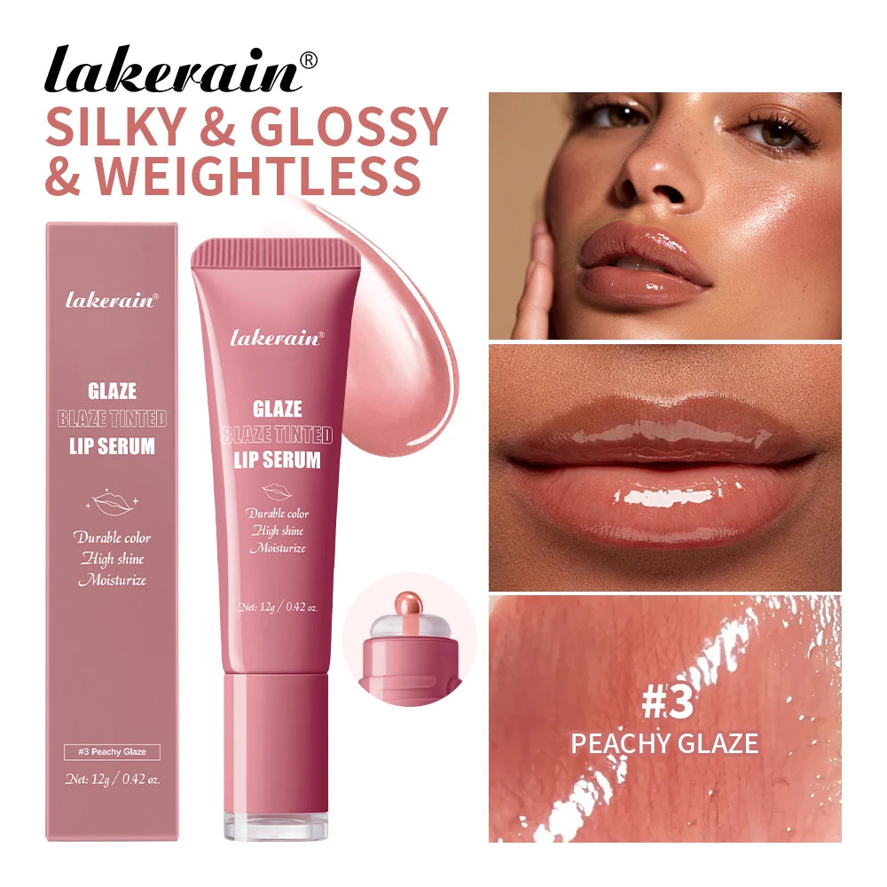 Hydrating Tinted Lip Serum for Plump Glossy Lips
