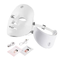 7-Color LED Facial and Neck Photon Light Therapy Mask