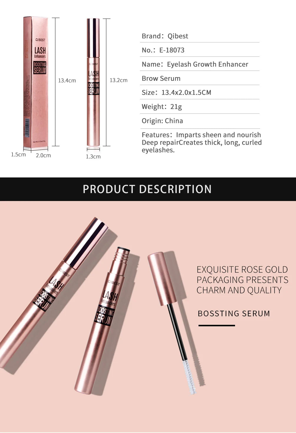 Natural Eyelash Growth Enhancing Serum - 10