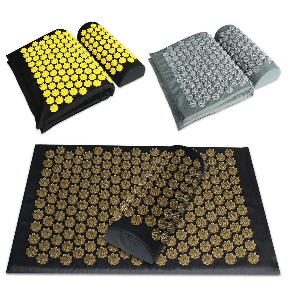 Acupressure Massage Mat and Pillow Set for Pain Relief - 3