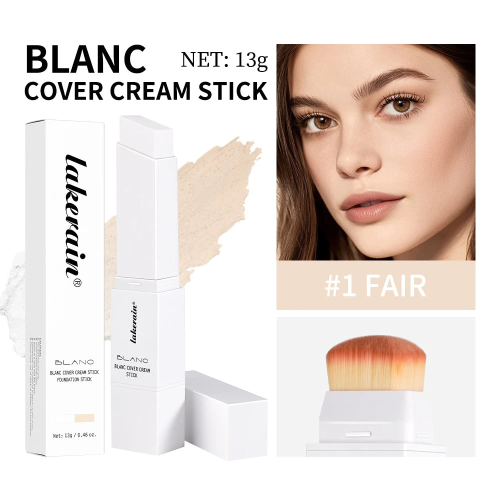 Full Coverage Cream Foundation Stick with Built-in Brush - 30