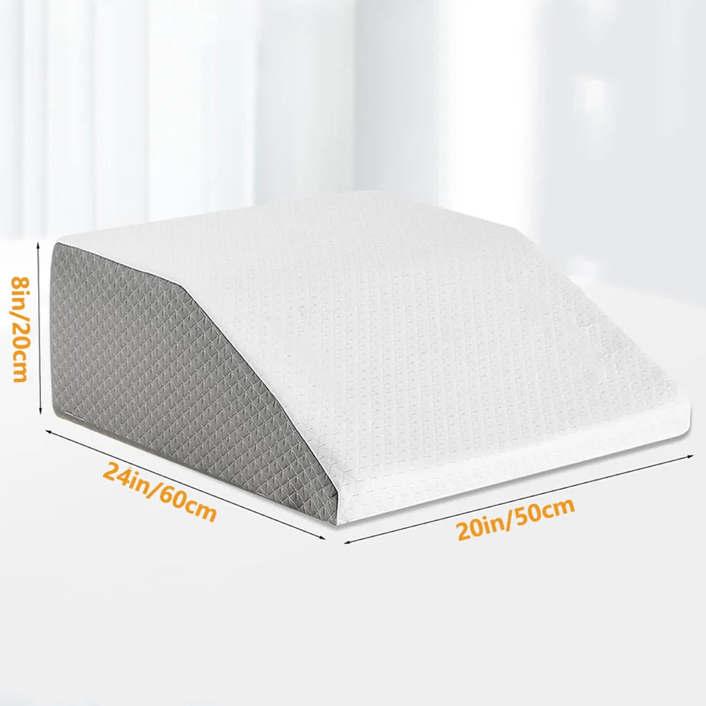 Memory Foam Leg Elevation Wedge Pillow for Sleep and Recovery - 9