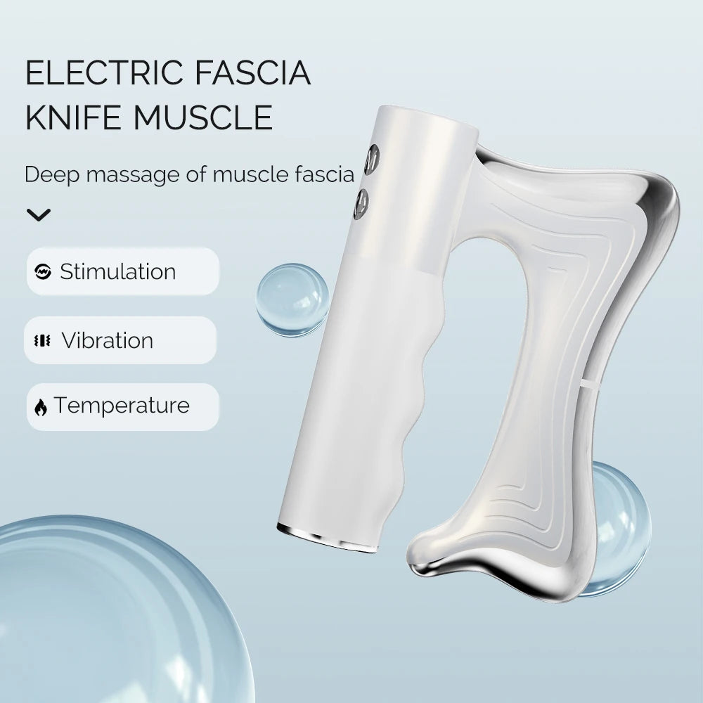 Electric Muscle Scraping & Heated Fascia Massage Tool - 12
