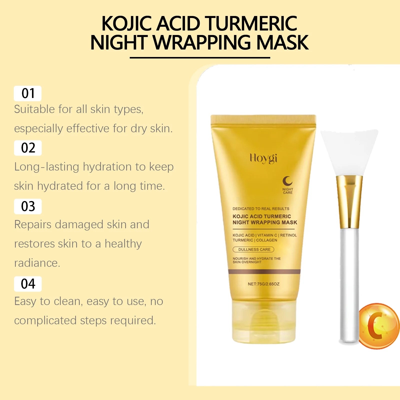 Collagen & Turmeric Radiance Peel-Off Facial Mask Set - 18