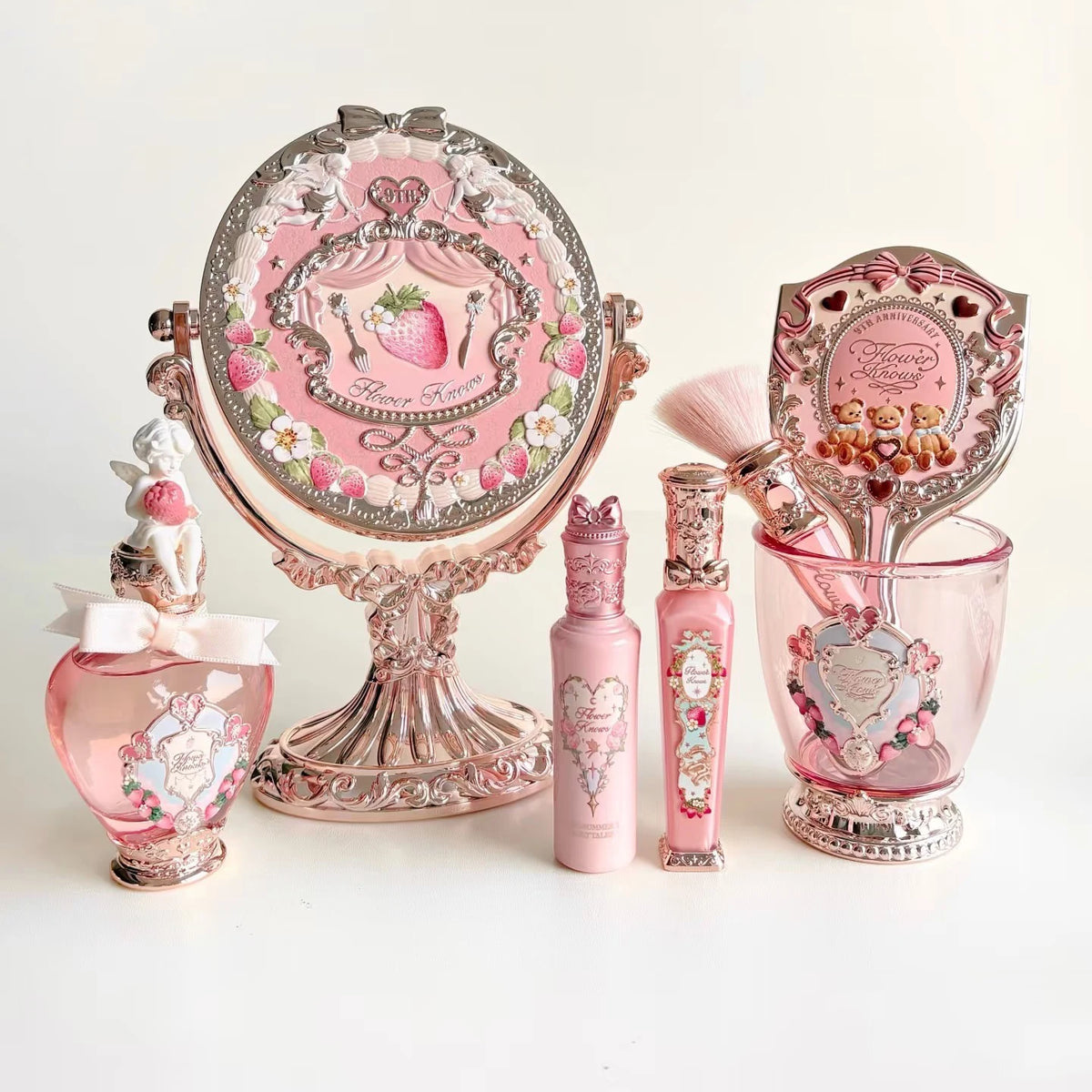 Luxury Vanity Mirror and Makeup Accessory Set