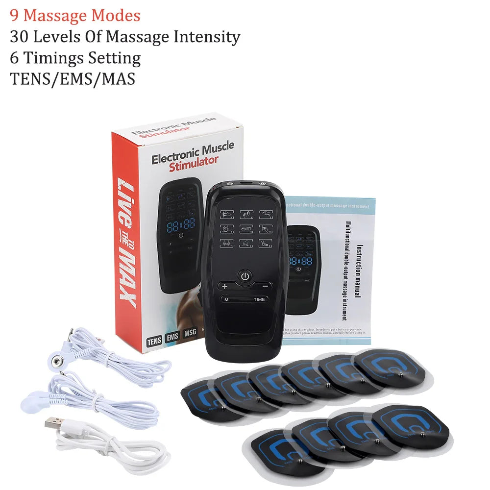 Portable TENS & EMS Muscle Stimulator for Pain Relief - 28
