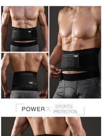 Adjustable Sports Waist & Back Support Trimmer Belt