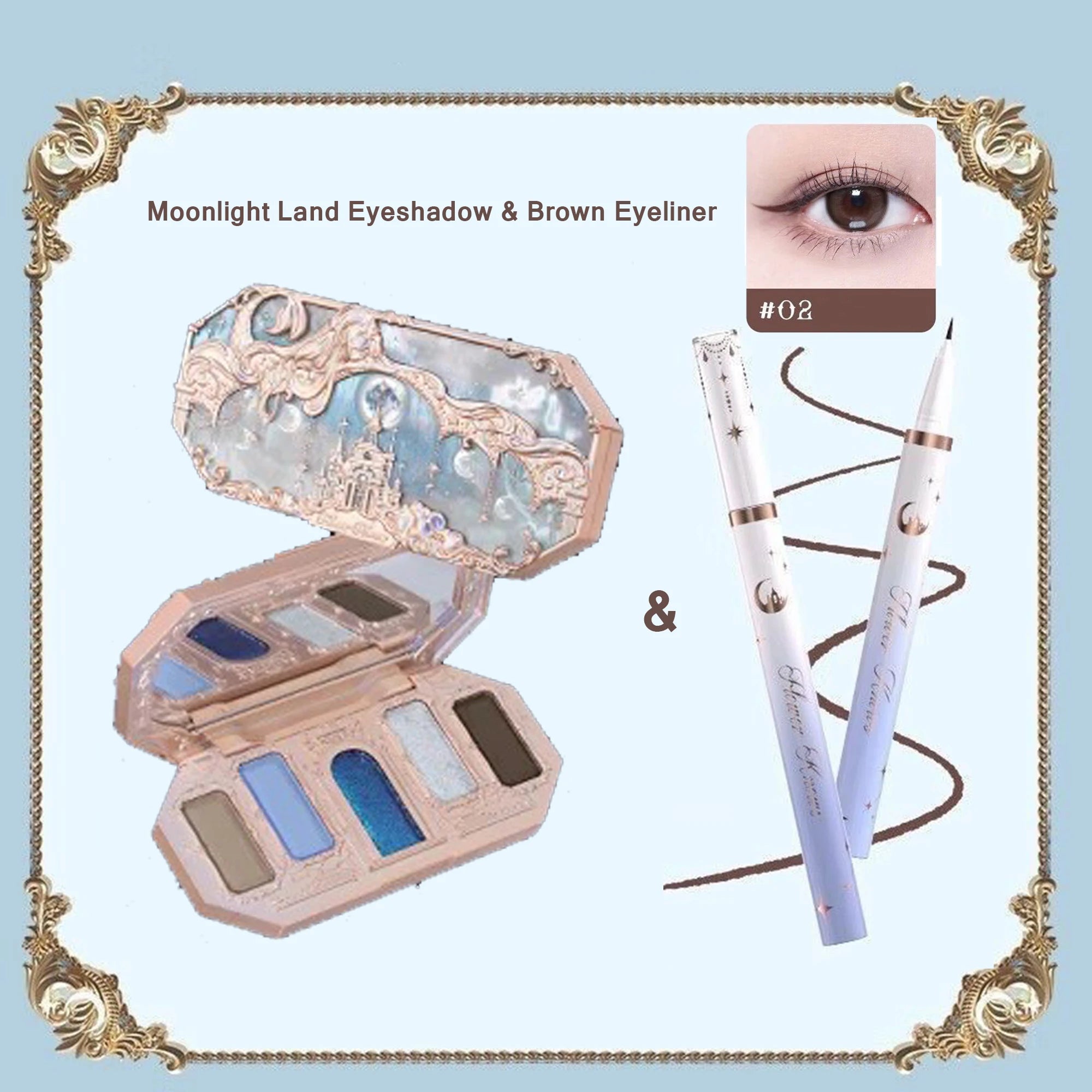 8-Color Glitter and Matte Eyeshadow Palette - 27
