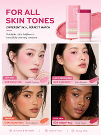 3-in-1 Cream Blush Stick for Cheeks, Lips, and Eyes