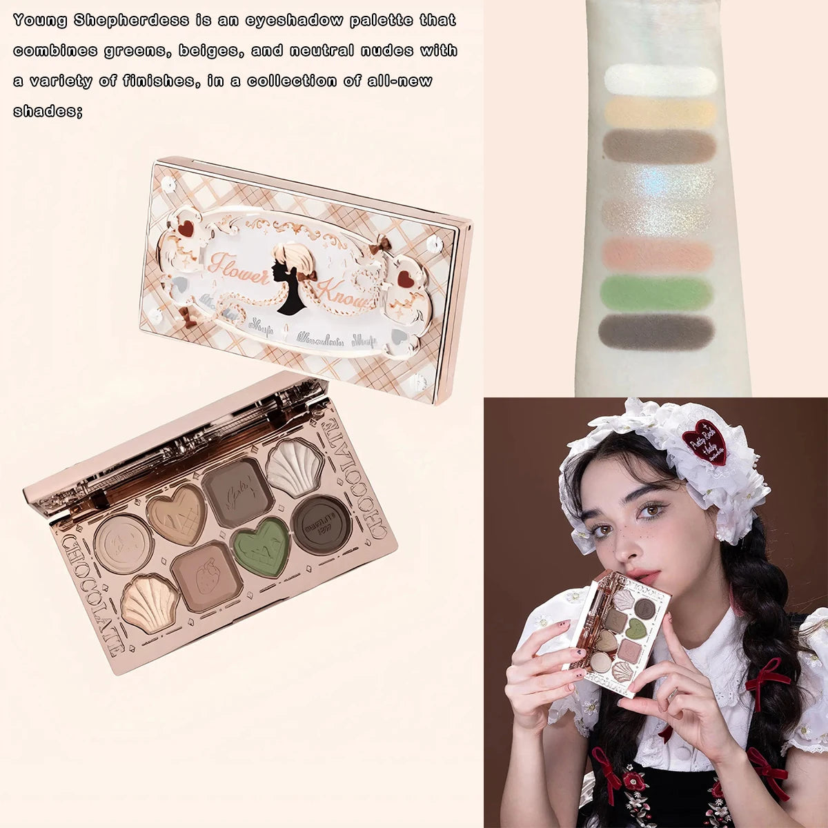8-Color Chocolate Themed Eyeshadow Palette - 4