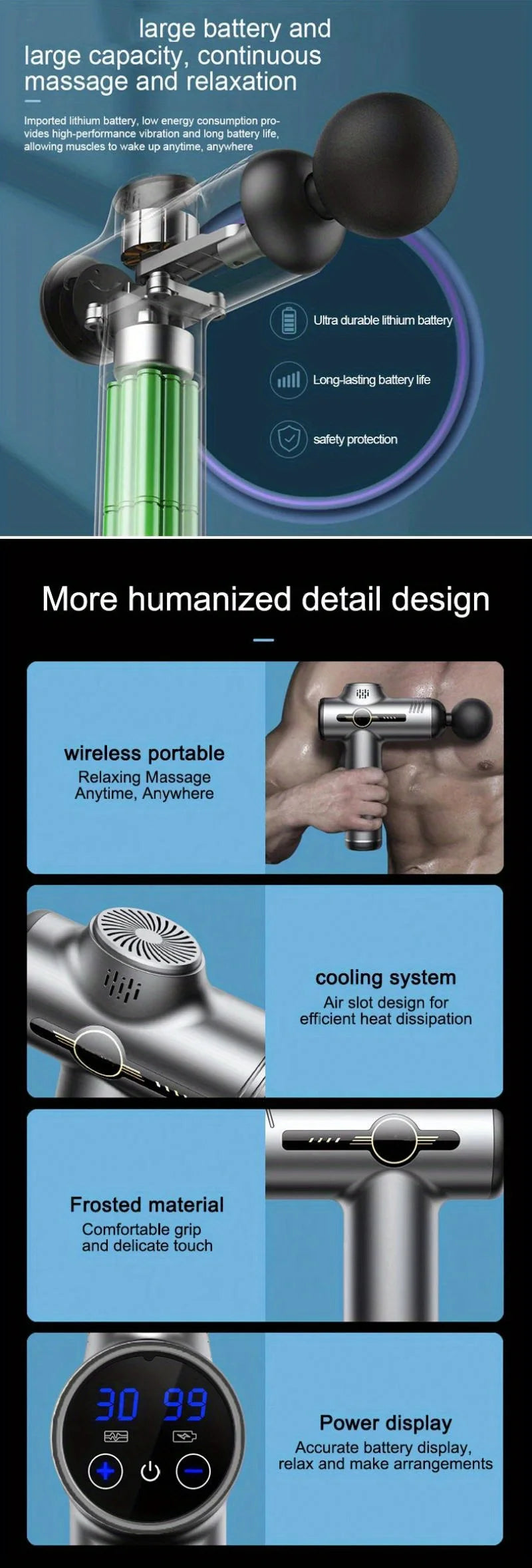 Professional Deep Tissue Percussion Muscle Massage Gun - 23