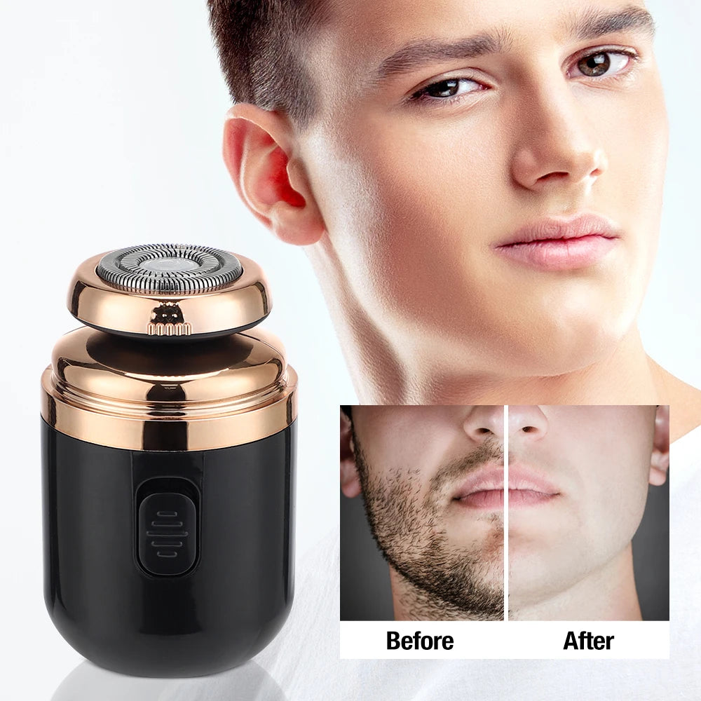 Portable Mini Electric Shaver and Nose Hair Trimmer