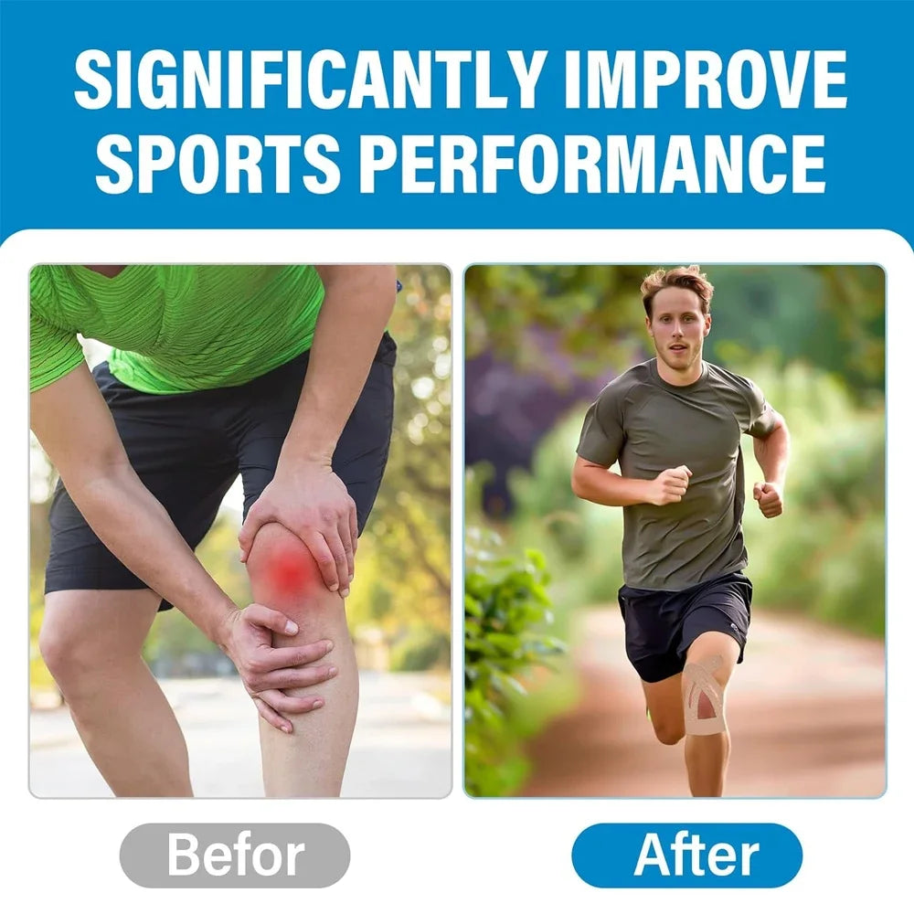 Kinesiology Knee Support Tape for Sports and Pain Relief - 6