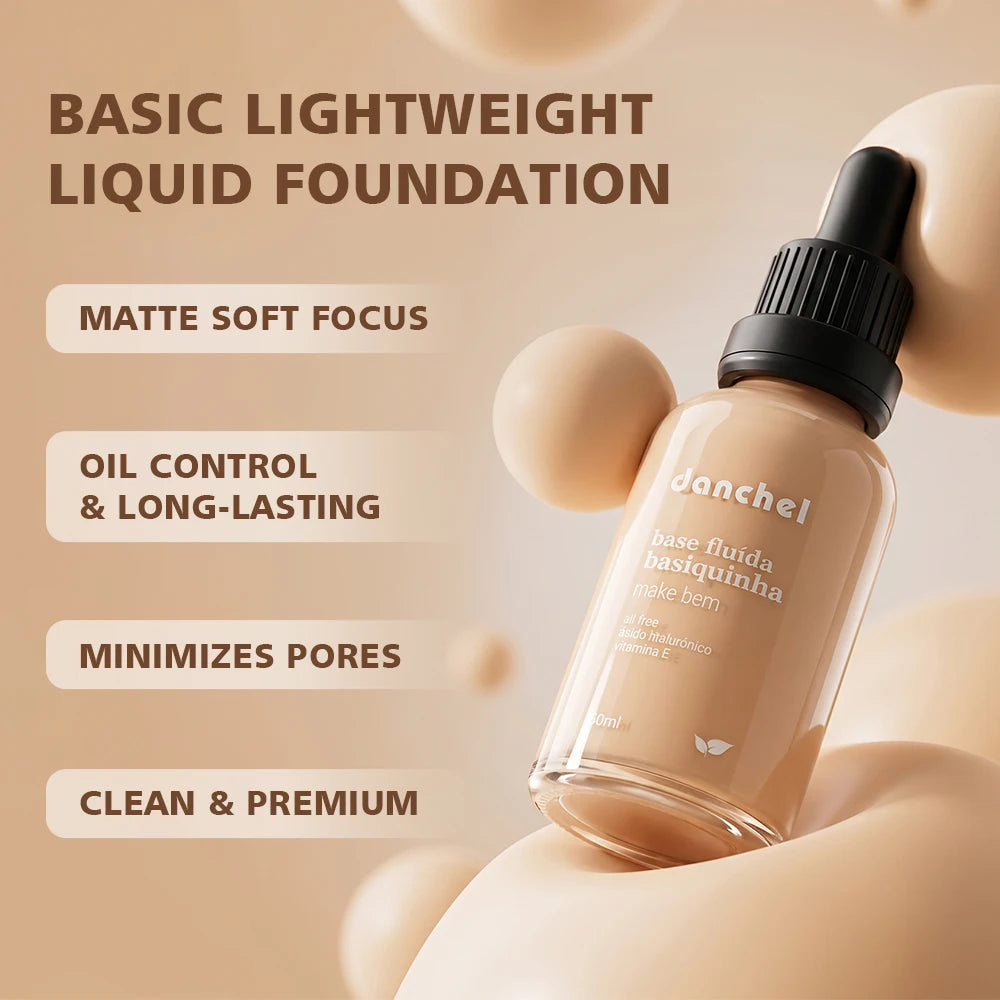Matte Lightweight Liquid Foundation for Flawless Poreless Skin - 7
