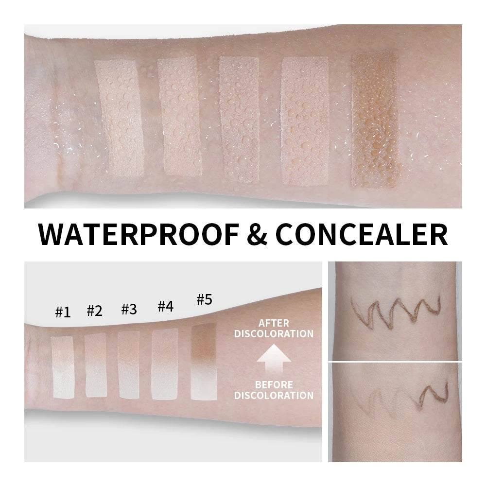 Full Coverage Color-Changing Cream Foundation Stick with Built-in Brush - 6