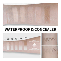 Full Coverage Color-Changing Cream Foundation Stick with Built-in Brush