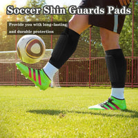 Protective Soccer Shin Guard Sleeves with Honeycomb Padding