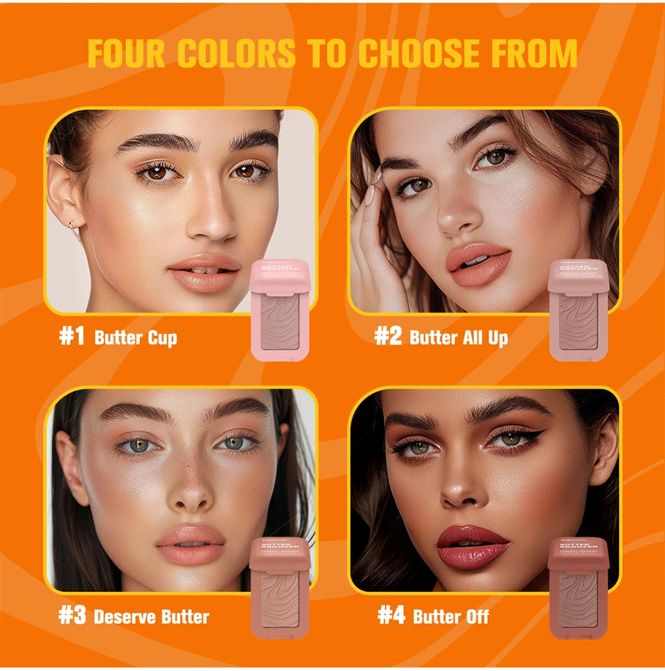 Silky Butter Bronzer for Sculpted Face Contouring - 10