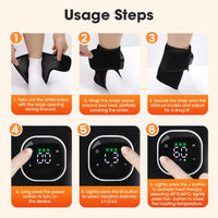 Wireless Heated Ankle Massage Brace for Joint Pain Relief