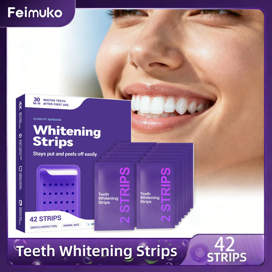Purple Teeth Whitening Strips for Radiant Smile