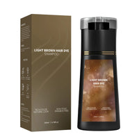 Instant Light Brown Hair Dye Shampoo for Gray Coverage