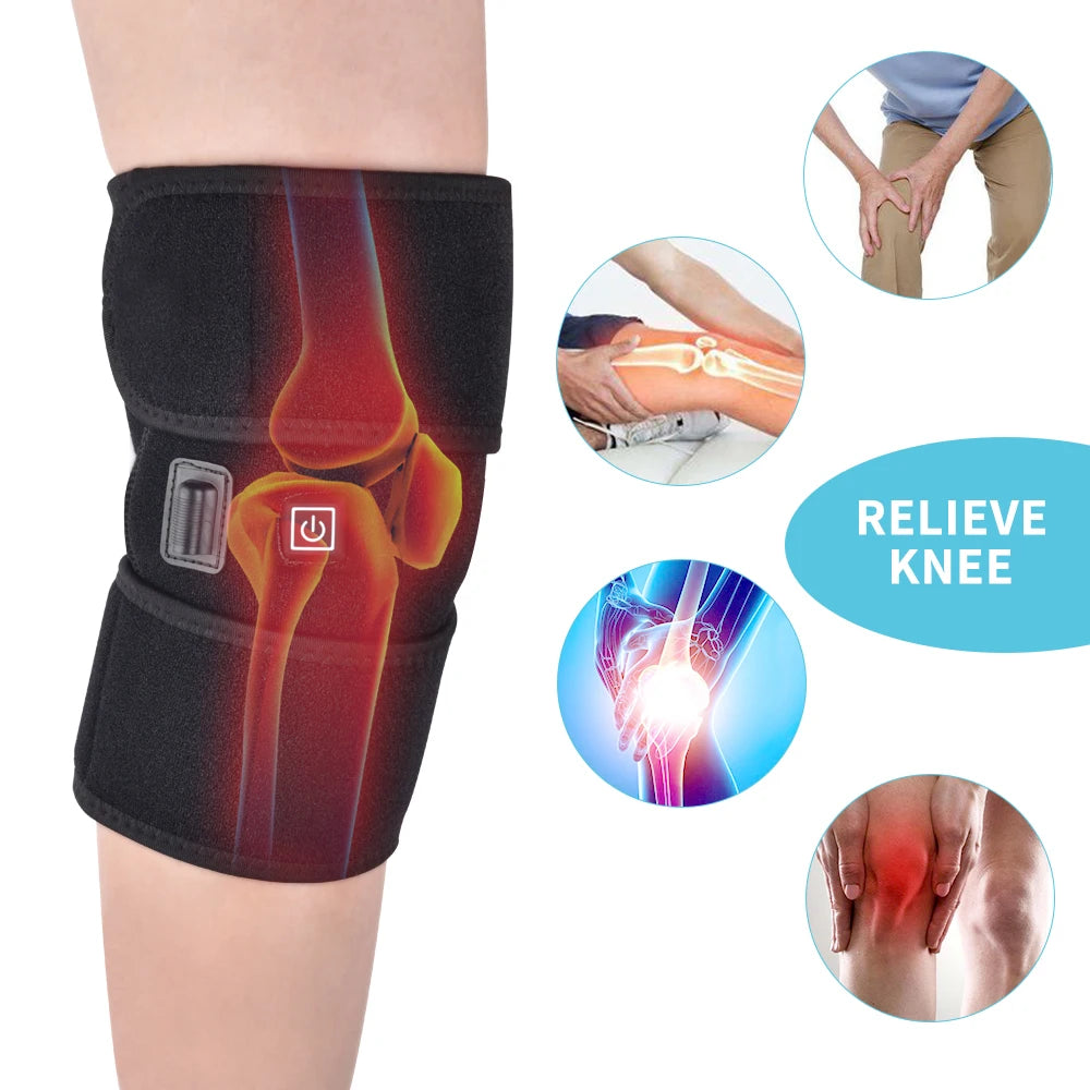 USB Electric Heated Knee Brace for Joint Pain and Recovery - 8