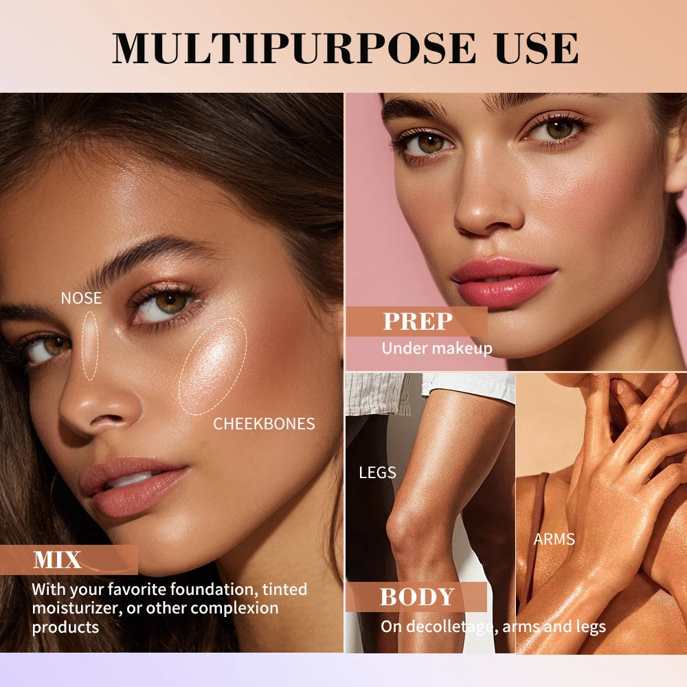 Dewy Liquid Highlighter and Illuminating Face Primer - 6