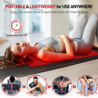 Red Light Therapy Heating Pad for Muscle Pain Relief
