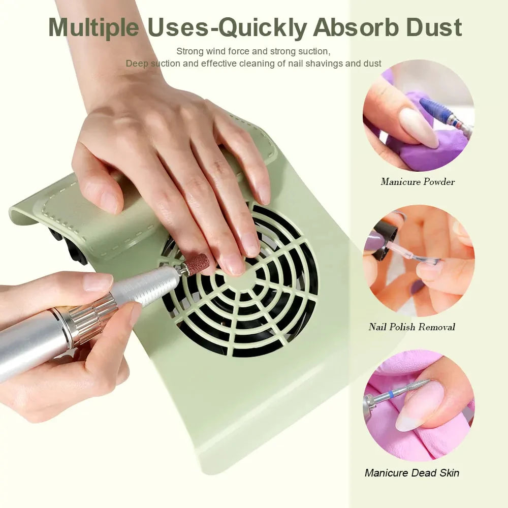 Powerful Nail Dust Collector Vacuum for Manicure