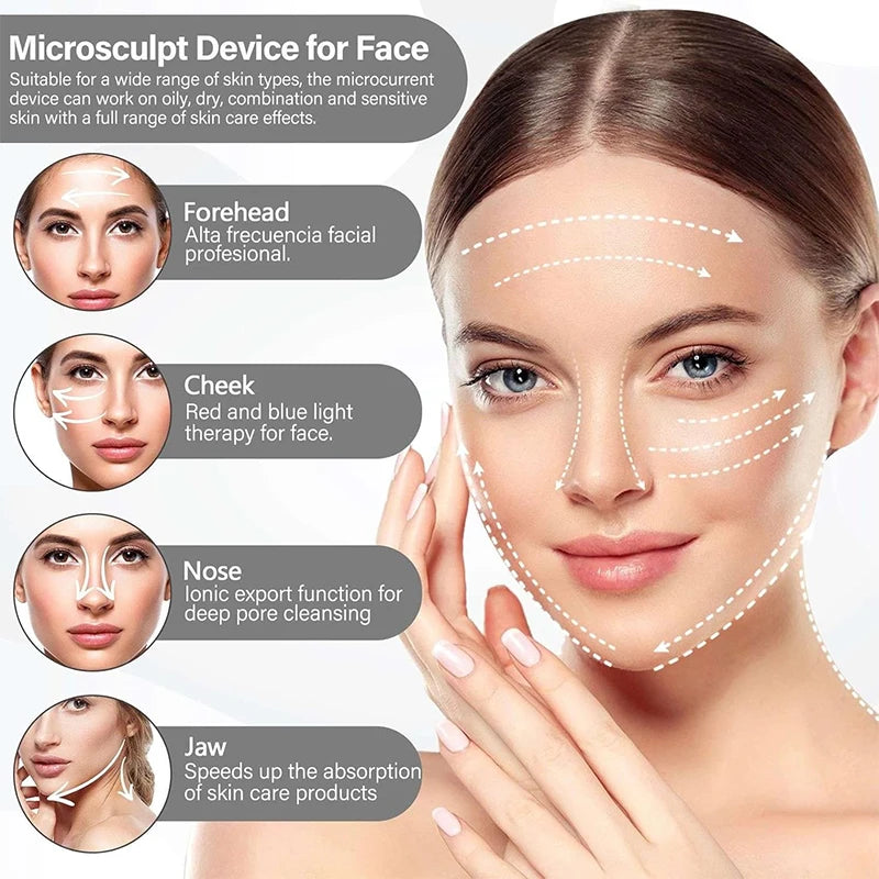 Microcurrent Facial Lifting & Toning Device - 4